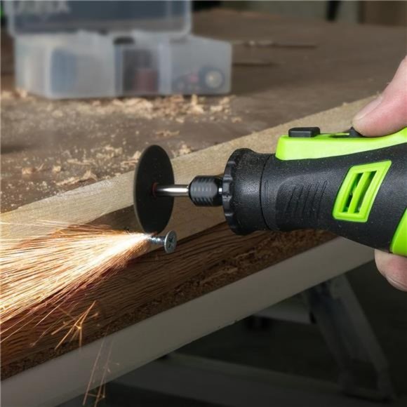 8V Cordless Rotary Tool Kit, 2.0 Ah Battery Rechargeable Rotary Tool with 73pcs - Picture 5 of 8